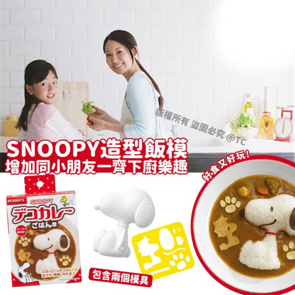 日本製造 Snoopy 卡通造型飯模